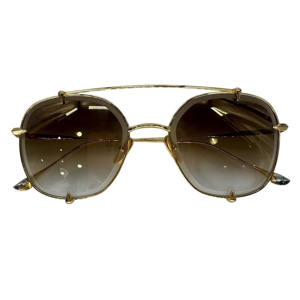 DITA Talon-Two 23009 Gold Titanium Aviator Sunglasses Gradient Lenses